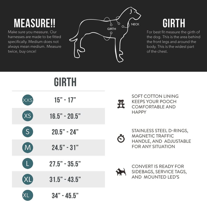 EzyDog Convert Dog Harness â€“ Trail-Ready Rugged Harness for Walking, Hiking & Outdoors with Reflective Piping, Badge Attachment Points, Traffic Handle, & Comfort Lining (X-Large, Charcoal) - Image 5